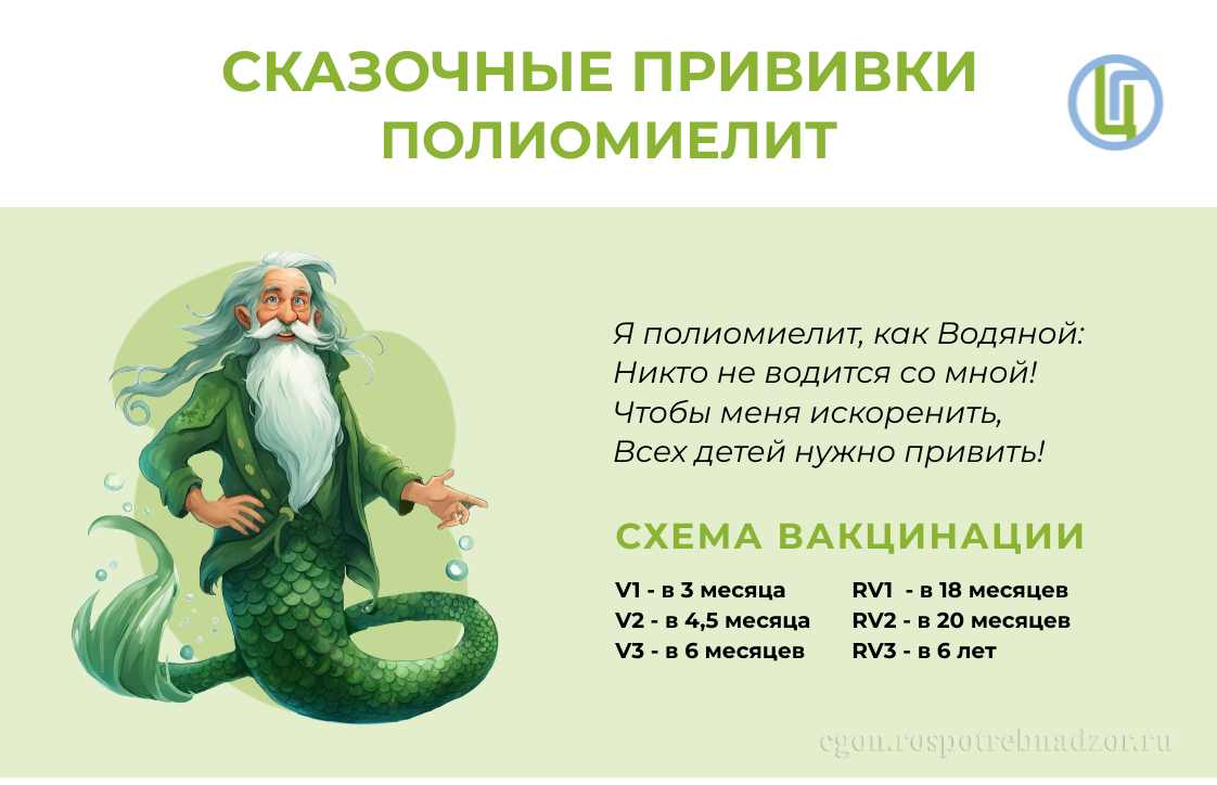 Сказочные прививки. Полиомиелит